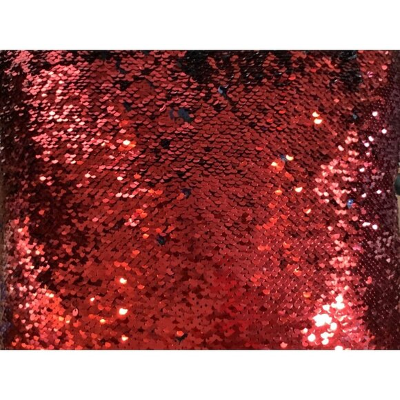 2 Sofa Pillows-1 Price Perfect Retro Decor Red Sequin & Blue Sequin 16"x16" - Picture 3 of 4